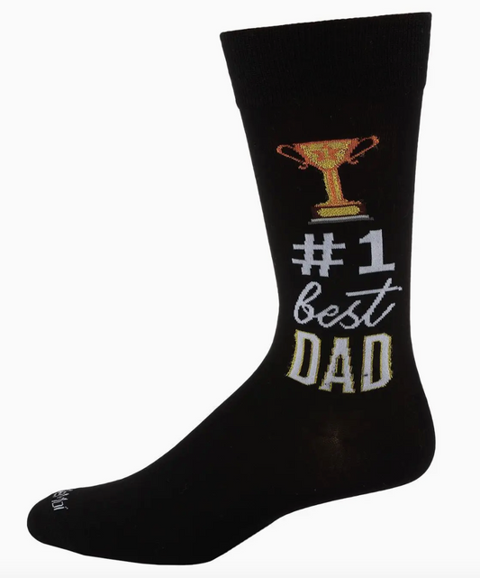 #1 Dad novelty socks