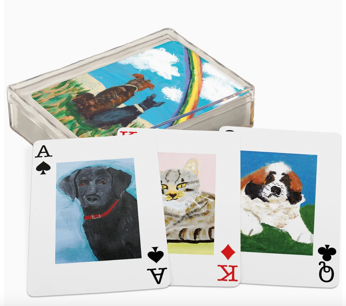 Playing Cards in Acrylic Case