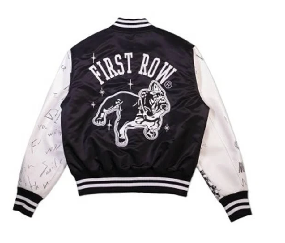 First Row Men's Bulldog Satin Jacket