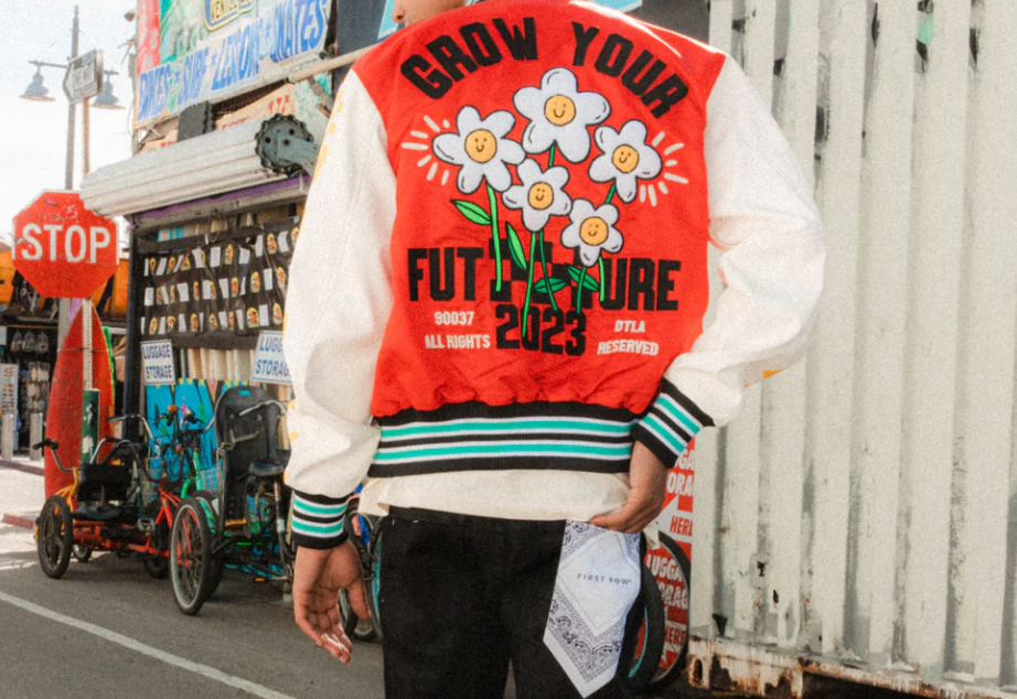 First Row "Grow Your Future" Satin Jacket