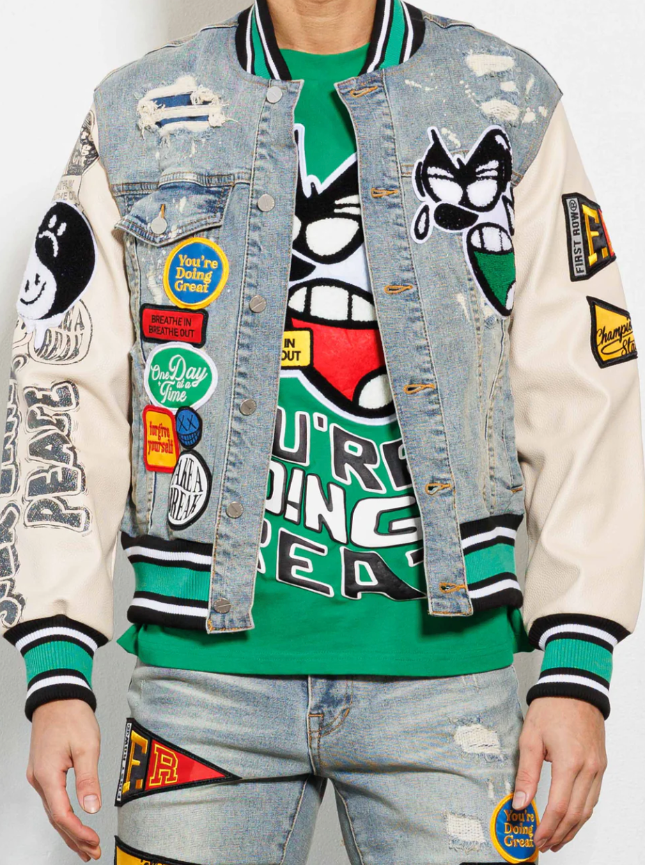 First Row Denim & Patches Jacket