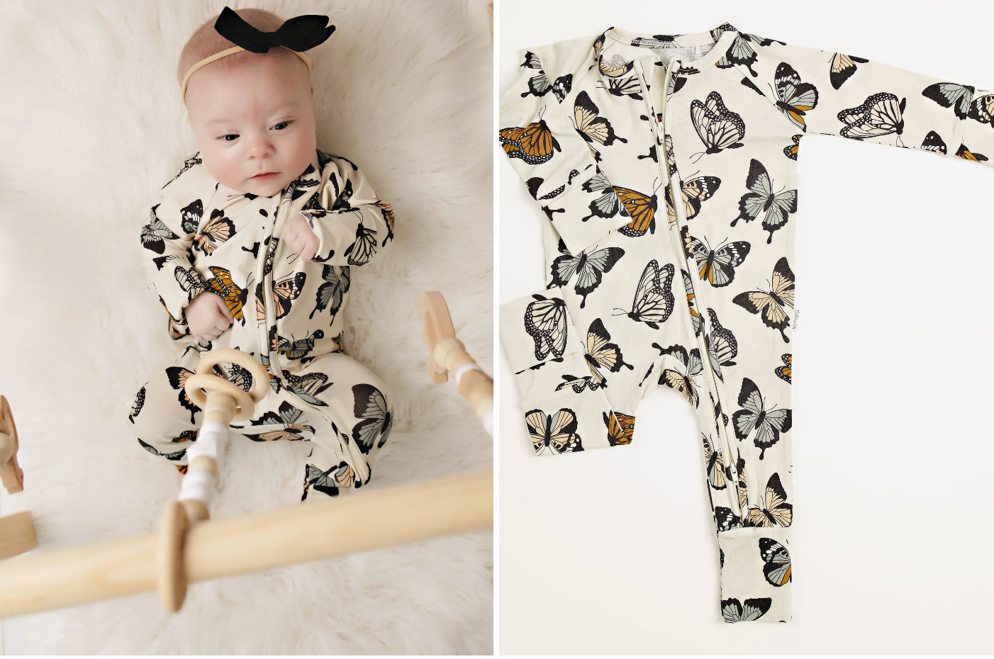 Bamboo Butterfly Romper