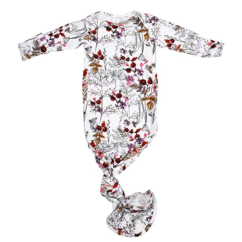 Floral Knotted Gown, Newborn