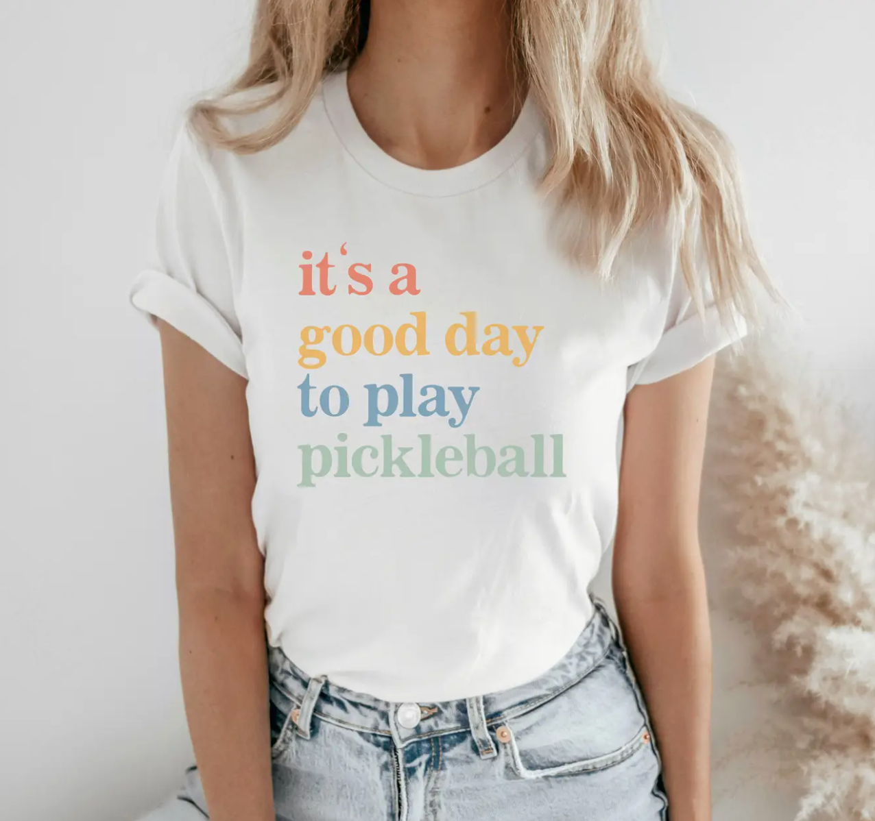 it's a good day to play pickleball t-shirt