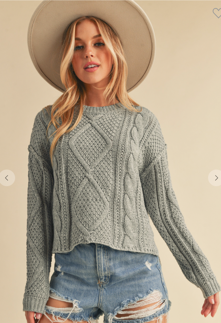 Cropped Sweater (Multiple Colors)