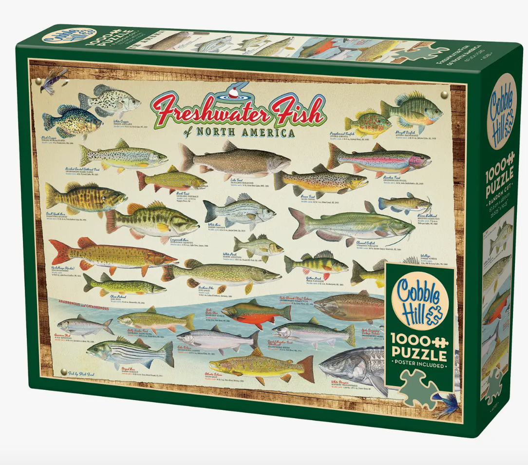 Freshwater Fish of North America - 1000 Piece Puzzle