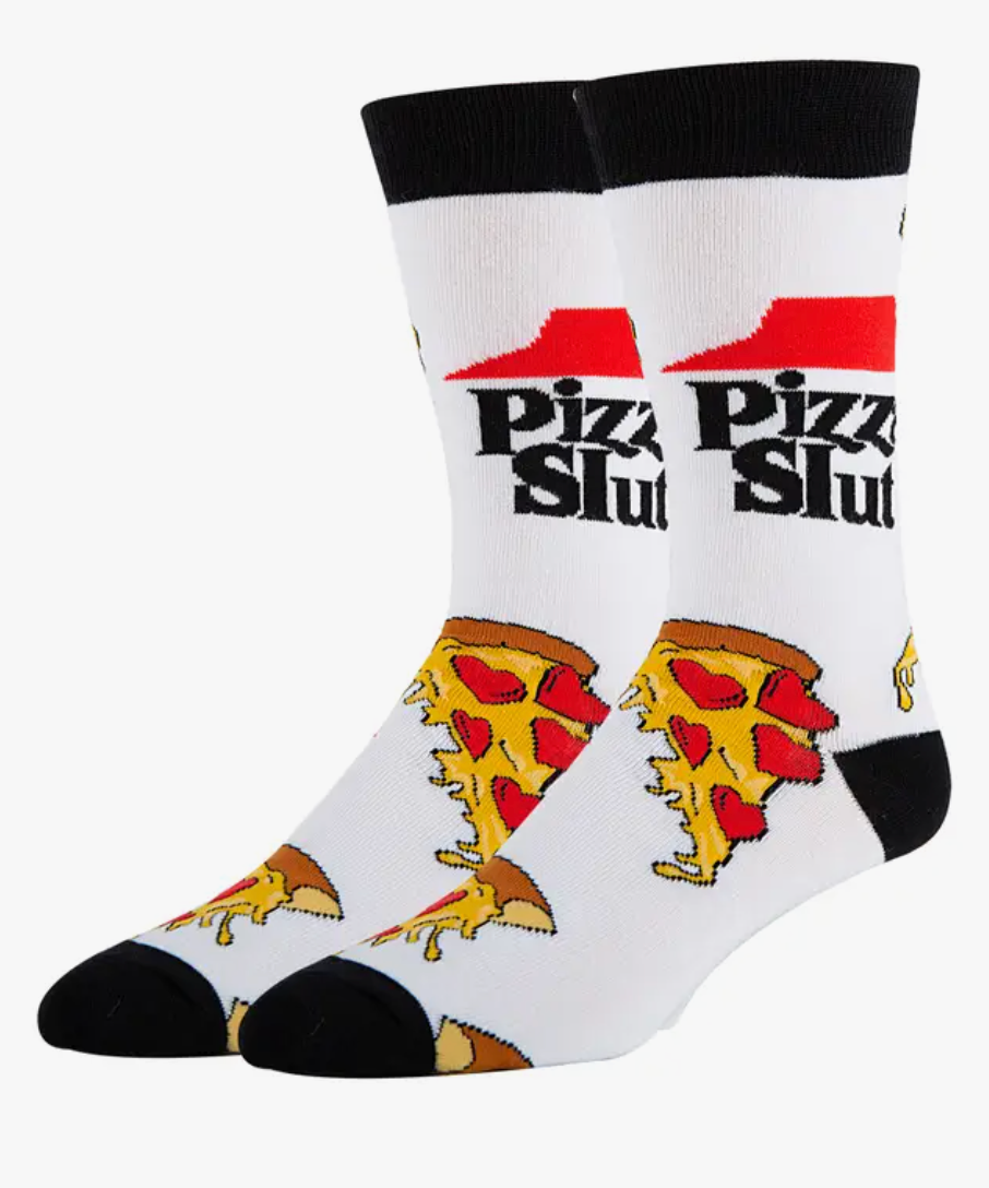 Pizza Slut Men's Novelty Socks