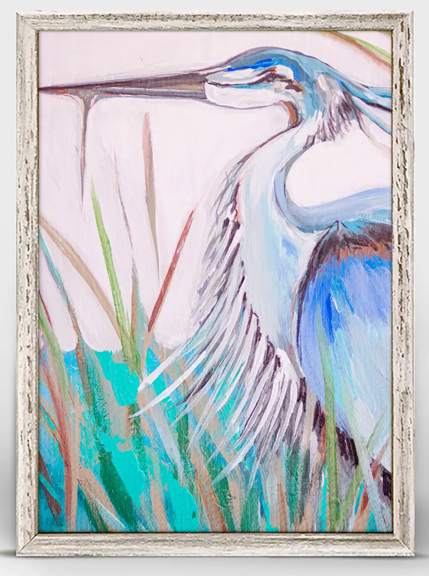 Blue Heron 2 Canvas Art