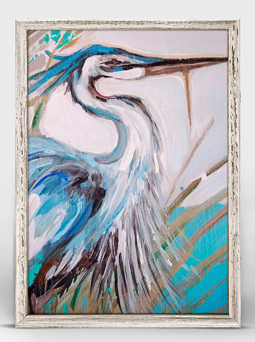 Blue Heron Canvas Art