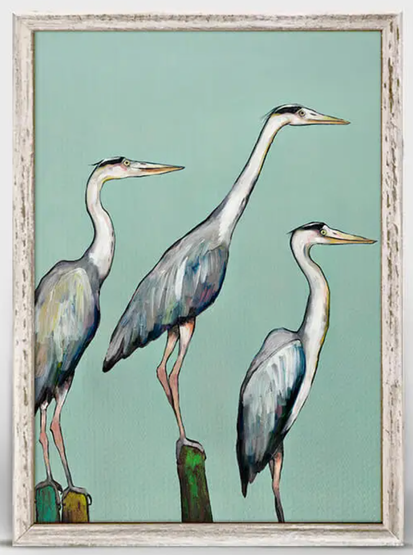 Heron Focus Canvas Art