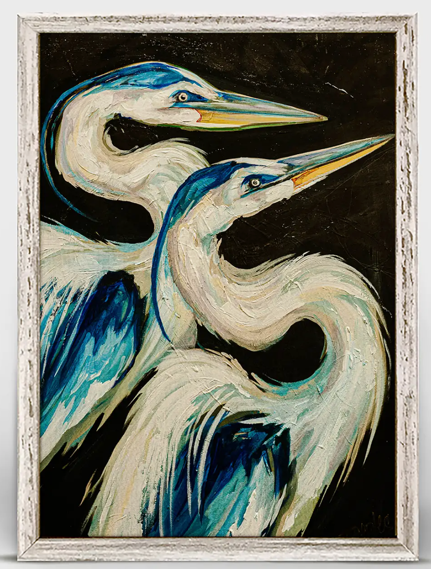 Nesting Herons Canvas Art