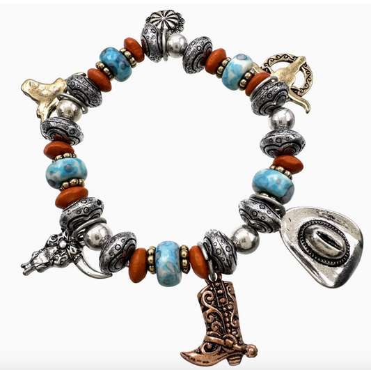 Cowboy themed bracelet