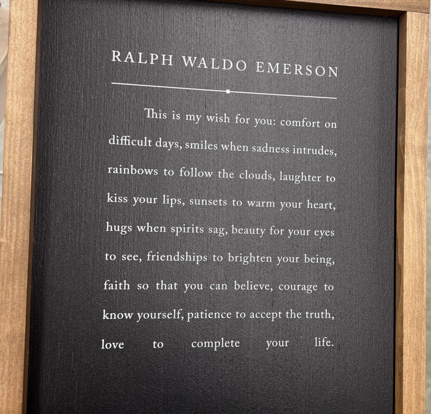 Ralph Waldo Emerson Sign