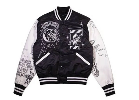 First Row Men's Bulldog Satin Jacket