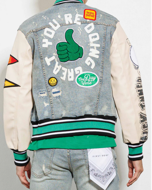 First Row Denim & Patches Jacket
